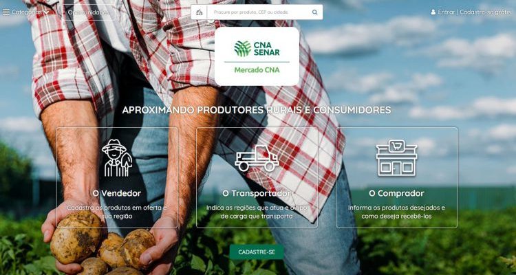 Produtores rurais fecham negócios na plataforma Mercado CNA